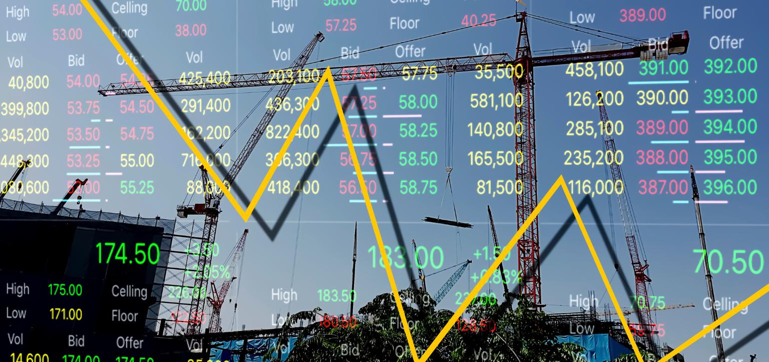 economic data with graph overlay