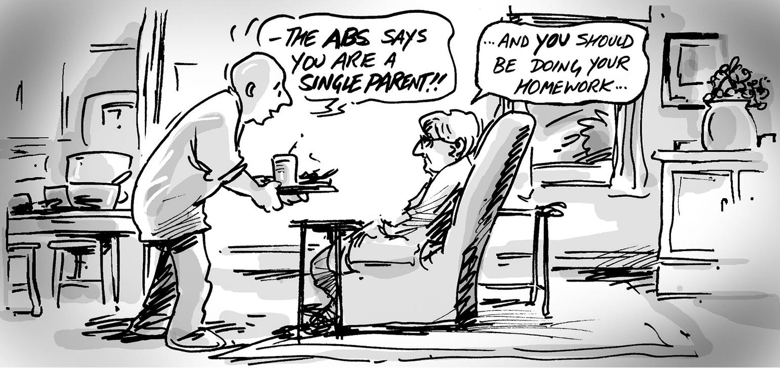Single parent families – not always who you think