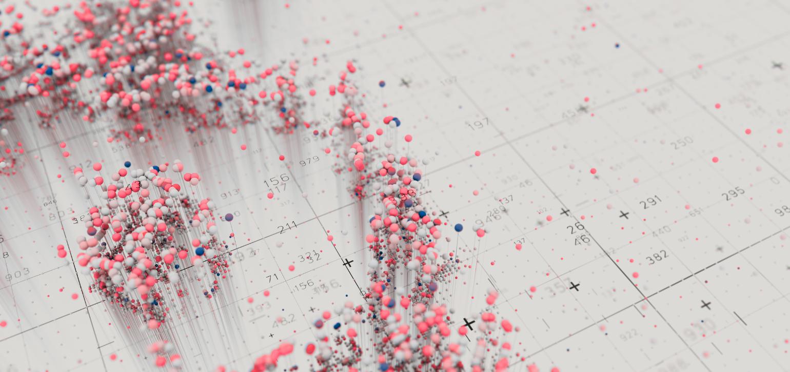 map with cluster of pins