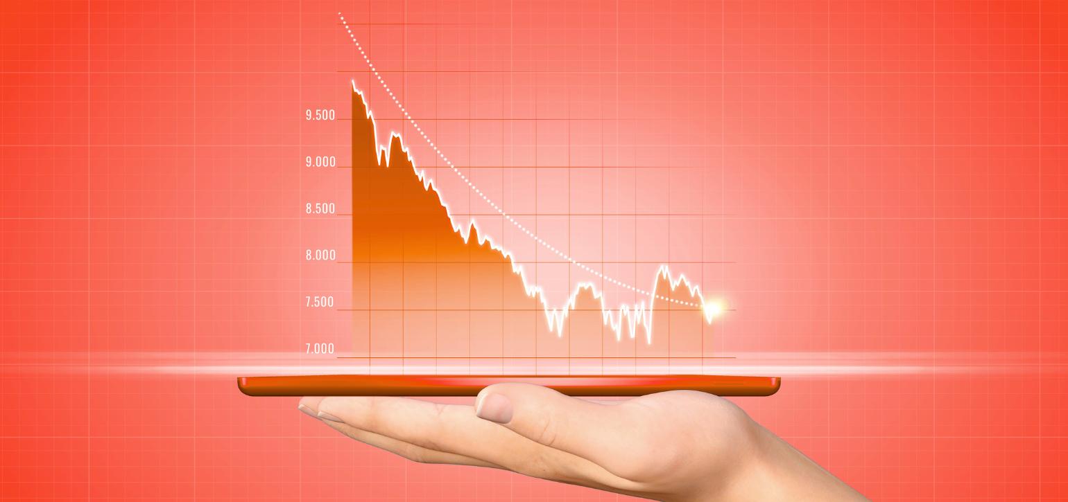 rising data in 3D from laptop