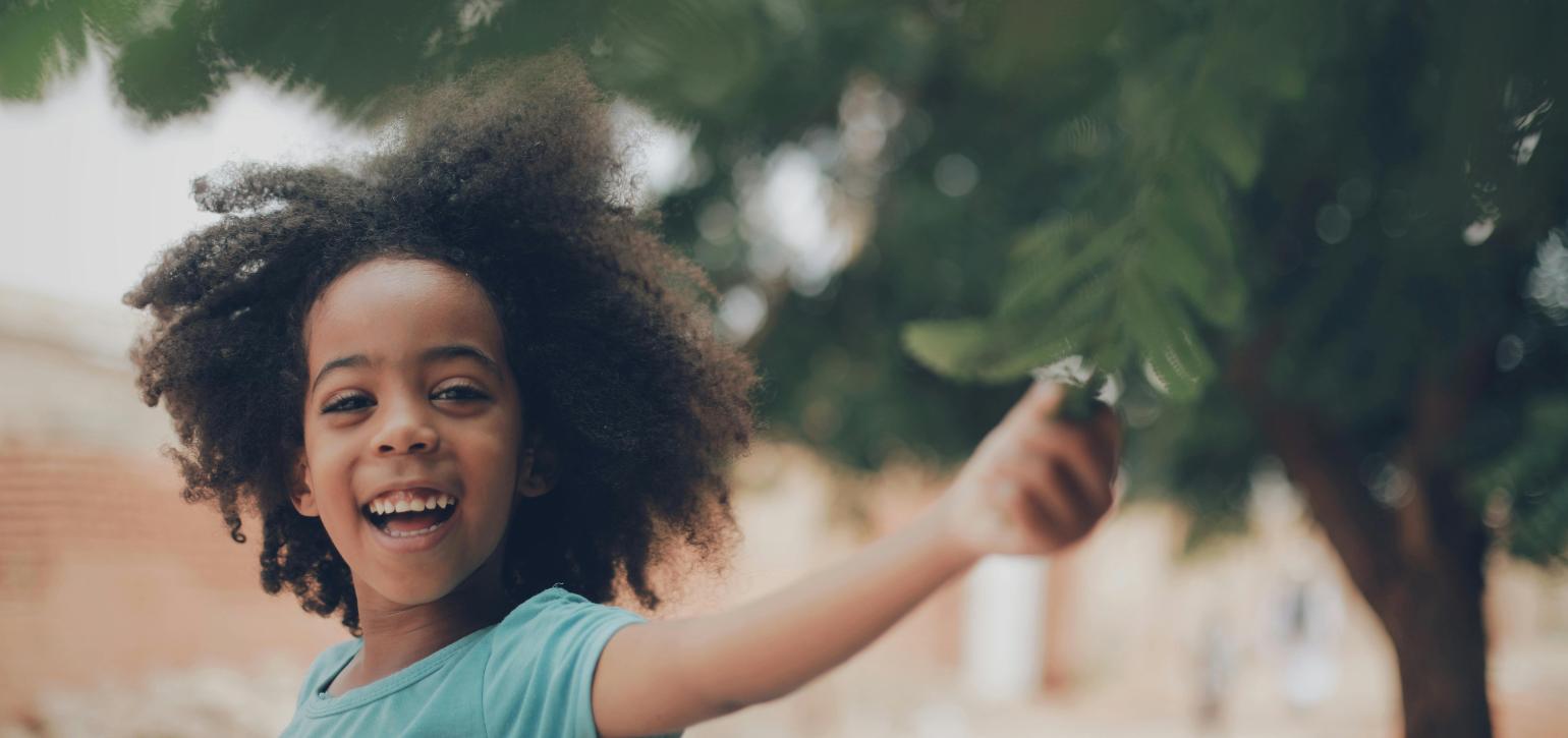 young sudenese girl smiling