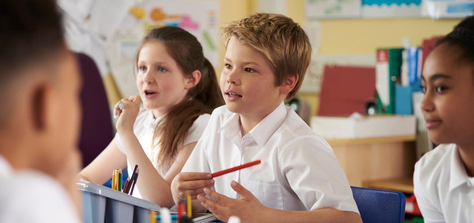 Primary School children in class