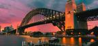 Sydney Harbour Bridge at sunset