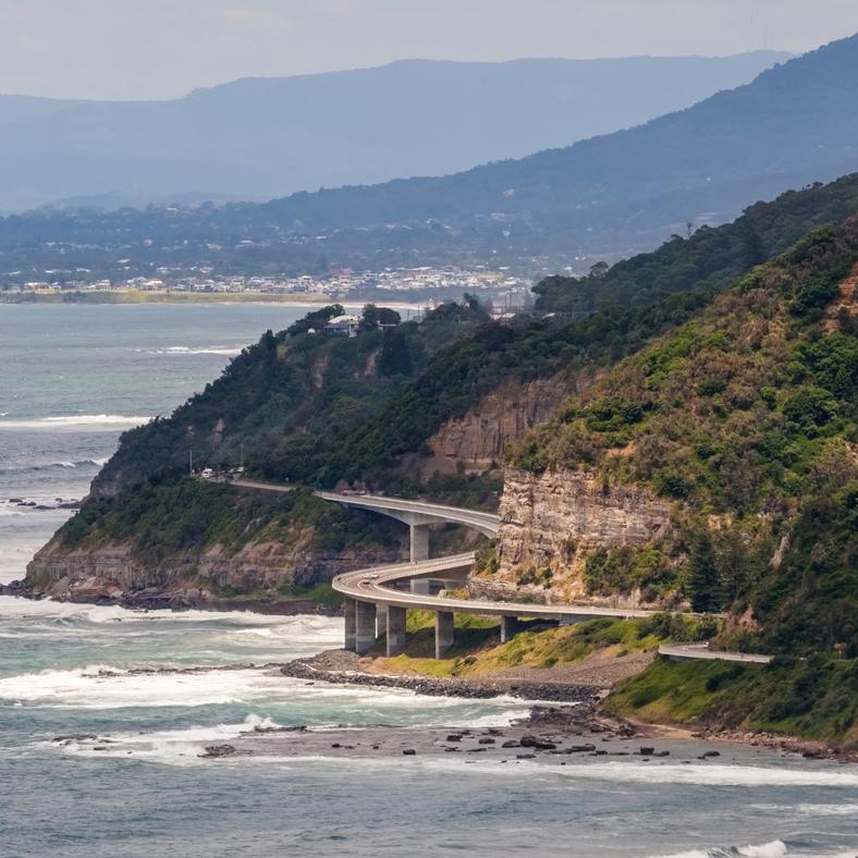 Steam from Steel Works Woolongong NSW Australia